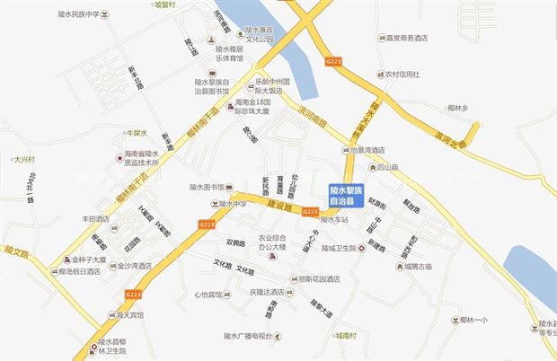 陵水縣市區(qū)地圖