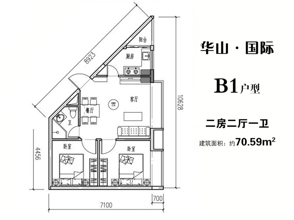 華山國(guó)際華山國(guó)際B1戶型