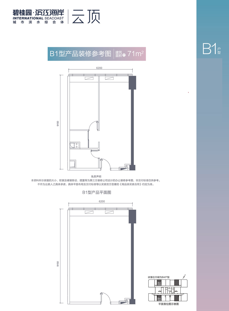 碧桂園濱江海岸云頂碧桂園·濱江海岸B1戶型圖