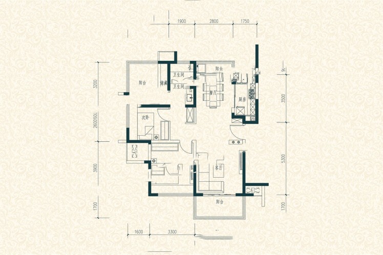 魯能海藍(lán)公館C2戶(hù)型