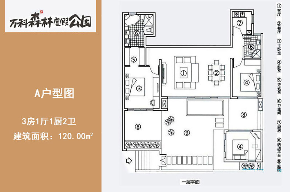 萬(wàn)科森林度假公園萬(wàn)科森林度假公園A戶型