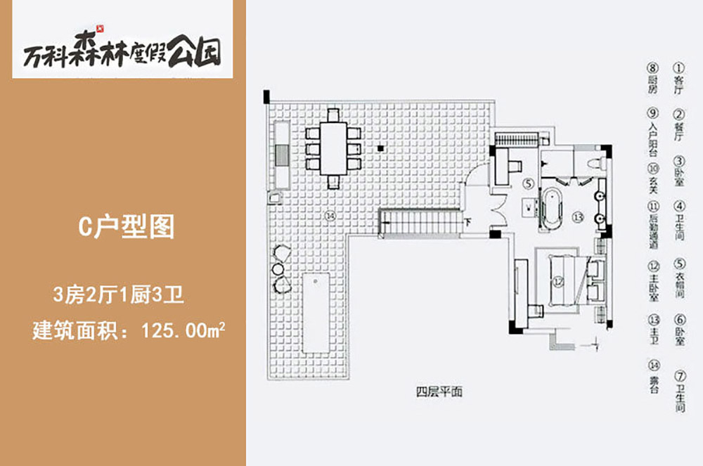 萬(wàn)科森林度假公園萬(wàn)科森林度假公園C  戶型