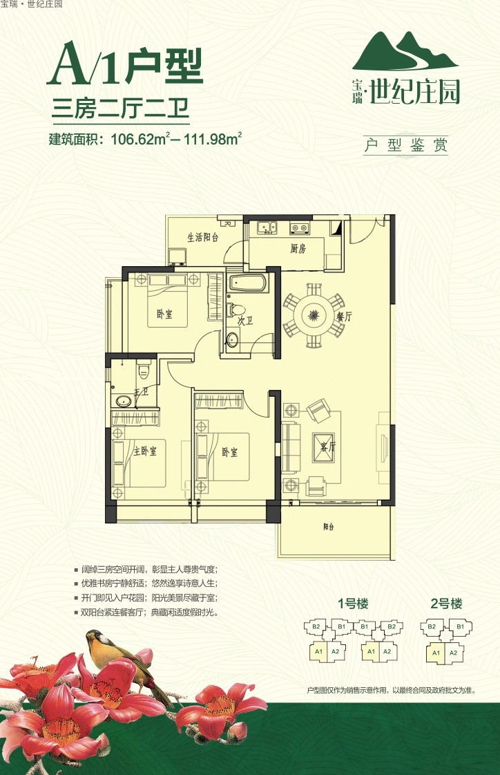 寶瑞·世紀(jì)莊園A1戶型圖