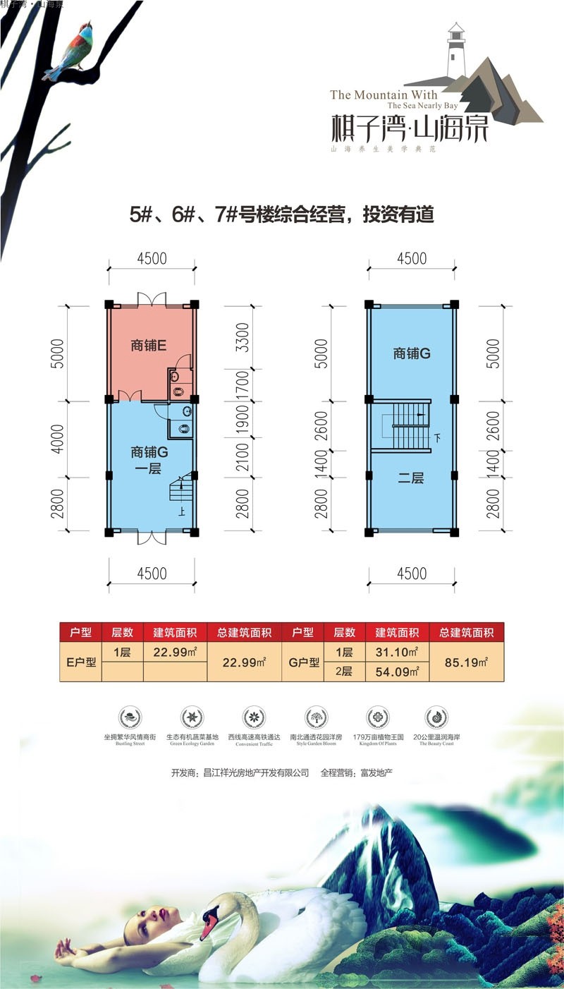 棋子灣·山海泉棋子灣·山海泉5-6-7#商鋪戶型圖