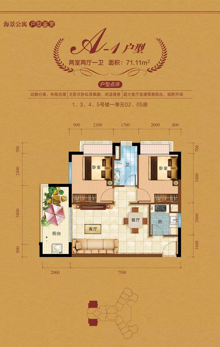 中視金海灣 A-1戶型