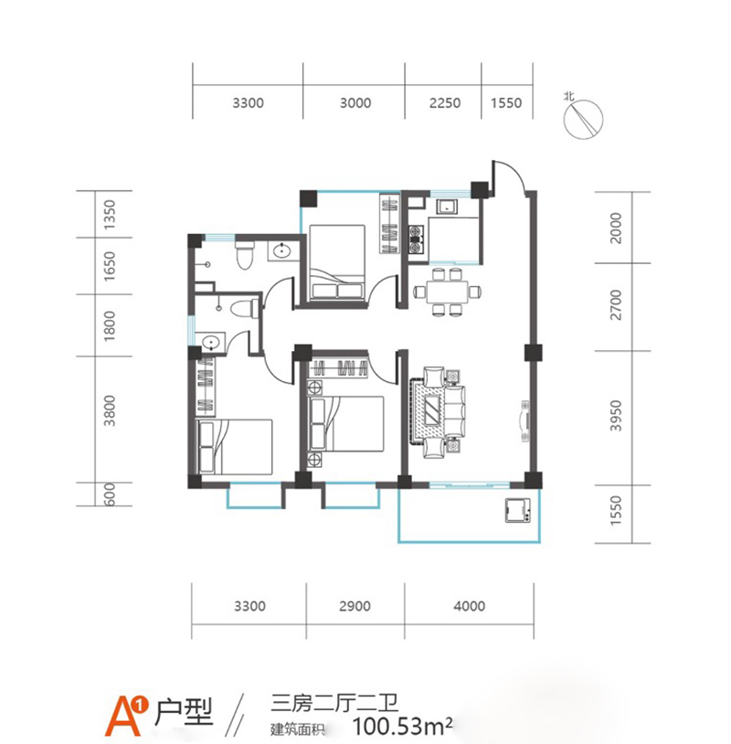 江南雅苑A戶型圖