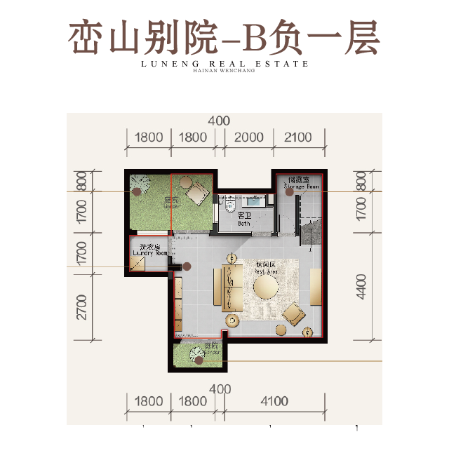 魯能山海天海石灘叁號(hào)巒山別院-B負(fù)一層