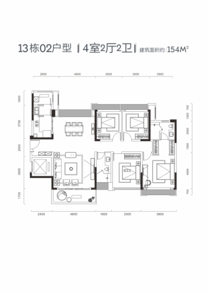 13棟02戶型（01互為鏡像）