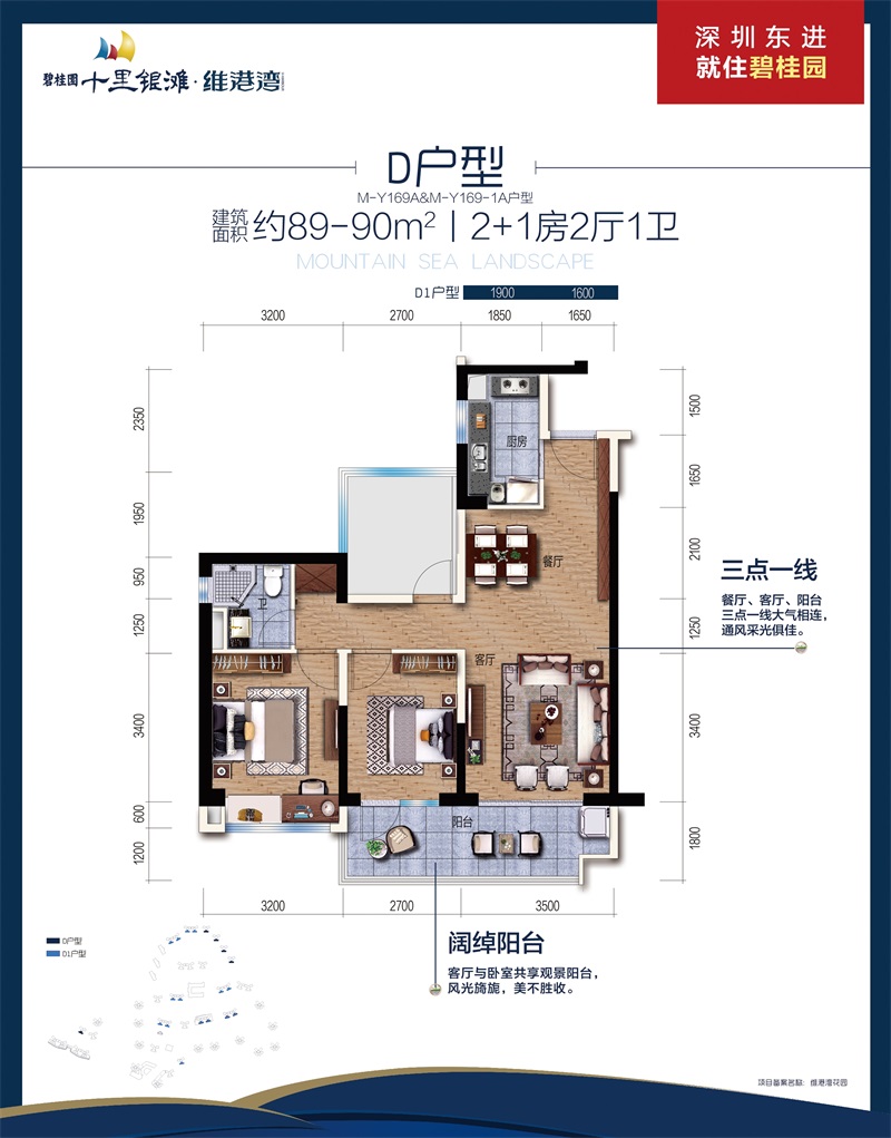 碧桂園十里銀灘維港灣維港灣 D戶型