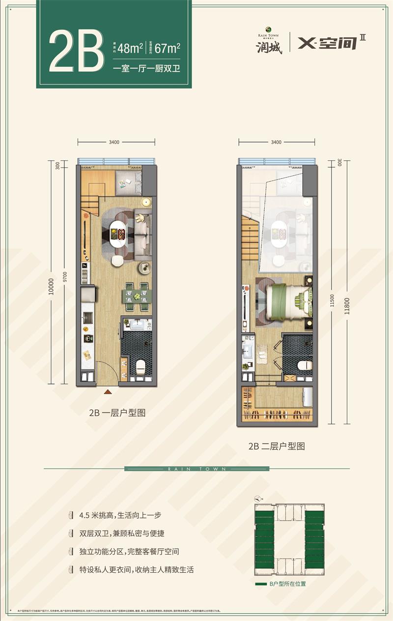 潤(rùn)城三辰府 2B戶型